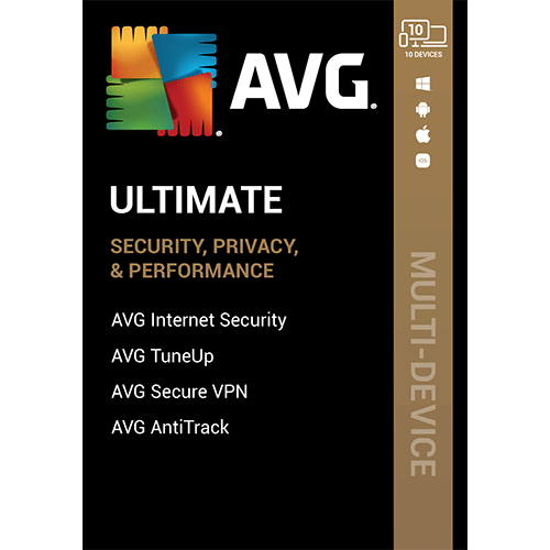 AVG Ultimate 10 Devices 3 Years